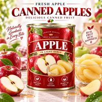 Geconserveerde gesneden appels 3100ml Fruit OEM ODM Groothandel Voedingsmiddelenfabriek Leverancier
