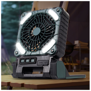 Bán buôn USB năng lượng mặt trời có thể sạc lại di động cầm tay bảng fan hâm mộ với 90 độ xoay đầu và dẫn ánh sáng cho cắm trại - Product Image 5