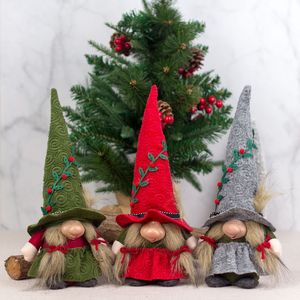 Nouvelles décorations de Noël dans le style ancien de l'homme de la forêt, ornements de lutin nain à gros nez, ornements de poupée goblin - Product Image 2