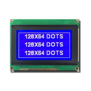 China Fuente de la fábrica 12864 cob lcd de matriz lcd stn pantalla gráfica lcm 128x64 cog verde mono pantalla - Product Image 2