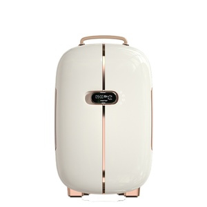ตู้เย็นพกพาขนาด 12 ลิตร ยี่ห้อ PINKTOP ควบคุมด้วยระบบดิจิตอล สำหรับเครื่องสำอางและผลิตภัณฑ์บำรุงผิว แบบสองประตู - Product Image 1