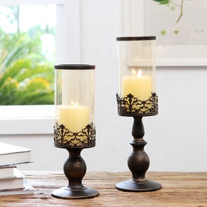 Металлическая подсвечник для домашнего декора, ручная работа, канделябр, антикварная отделка, Свадебные центральные части, декоративный подсвечник - Product Image 2