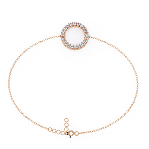 Pulsera de Oro Rosa para Mujer, Diseño Elegante y Simple, Acabado Brillante, Joyería para Uso Diario, Selección de Regalos - Product Image 2