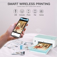 Nieuwste 3-6 Inch Draagbare Mini Camera Handheld Impact Po-Laroid Inktloze Fotoprinter Wifi Voor Persoonlijke Geschenken Vrouwen Groothandel