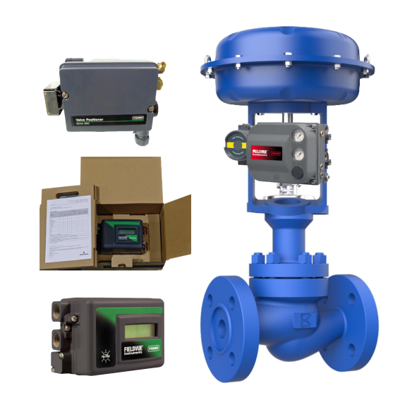 New Steel Regulating Valve Spirax Sarco Pneumatic Diaphragm Actuator Control Ball Valve and Fish-er DVC6200/DVC2000/3710