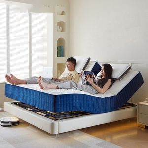 Colchón Eléctrico Inteligente Ajustable 1800x2000mm con Cubierta de Látex, Gravedad Cero, Transpirable, Firmeza Media, Base para Cama Doble - Product Image 1
