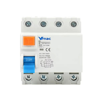 Disjoncteur différentiel électromécanique VINAC Mini 1P+N RCCB RCD domestique 6A-63A 30mA Protection contre les courants résiduels CE Plastique 10kA