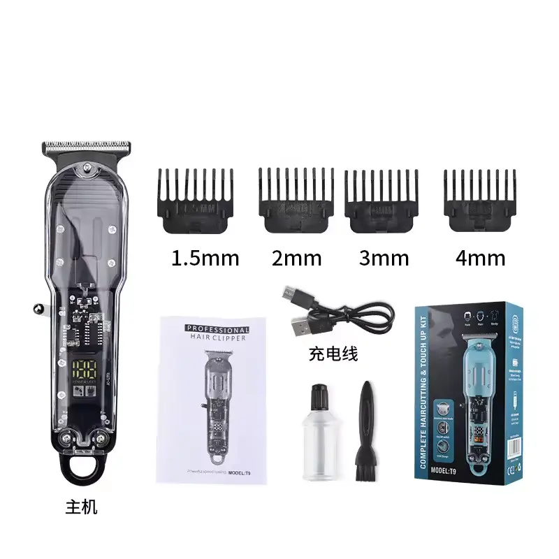 New Design Hair Trimmer Waterproof All in One Mens Grooming Kit Electric Razor Recharger Shavers for Men Use