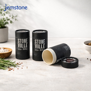 Boîte d'emballage cylindrique en carton écologique pour épices et poudre de poivre, tube en papier kraft de qualité alimentaire pour café et thé, conception personnalisée - Product Image 3