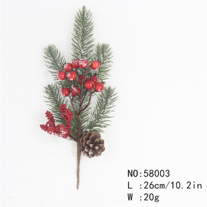 Frost and Frozen Handmade Artificial Red <b>Christmas</b> Decoration Berry Floral Spray Fruit Berry <b>Picks</b> - Product Image 5