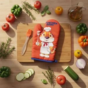 Guantes de Horno Resistentes al Calor de Poliéster con Forro de Algodón, Proveedor de Impresión Personalizada Ecológica - Product Image 3