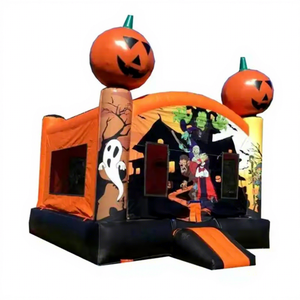 Château gonflable commercial Maison hantée folle Locations de fête d'Halloween - Product Image 1