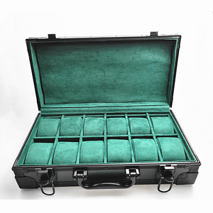 Stock High End MDF Wood With Metal <strong>Cushion</strong> Suede Jewelry <strong>Tray</strong> for Watch Display - Product Image 6