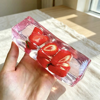 Balle élastique TPR faite à la main en forme de fruit, série Vaseline, pour cadeau anti-stress DIY pur fait main pour adolescents et adultes