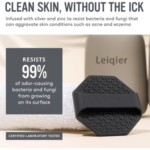 Brosse de douche exfoliante douce avec logo personnalisé, brosse de bain en silicone pour le corps, nettoyant corporel pour tous types de peau - Product Image 3