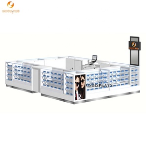GỖ Kính hiển thị đứng cho kính kiosk trung tâm mua sắm Kính mát bằng gỗ kiosk truy cập cửa hàng bán lẻ Showcase - Product Image 5