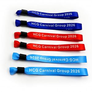 Bracelets personnalisés multicolores en gros avec fermeture coulissante – Idéal pour festivals et événements (bracelet-billet) - Product Image 4