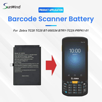 Batterie au lithium de remplacement pour Zebra BTRY-TC2X-PRPK1-01 TC20 TC25h BT-000334 3.85V 2900mah Scanner de codes-barres PDA Tablette