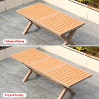 Ensemble de salle à manger d'extérieur moderne en aluminium pour villa et hôpital, table et chaises de jardin durables avec coussins imperméables