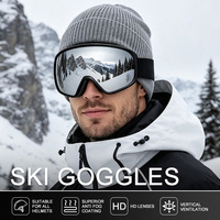 Masque de ski CE UV400 Protection, Lunettes de ski polarisées, Lunettes de sécurité pour snowboard, Lunettes de soleil pour sports de neige, Fabricant sur mesure