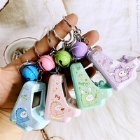 Porte-clés en métal en forme de console de jeux animaux de dessin animé, pendentif de sac à main, vente en gros, ornements pour sac de voiture, cadeau promotionnel pour enfants
