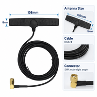 Antenne interne 4G LTE FEIYIXUN FYX-G0004-004 700-2700 MHz avec câble RG174 mâle, gain 5dBi pour distributeurs automatiques et recharge