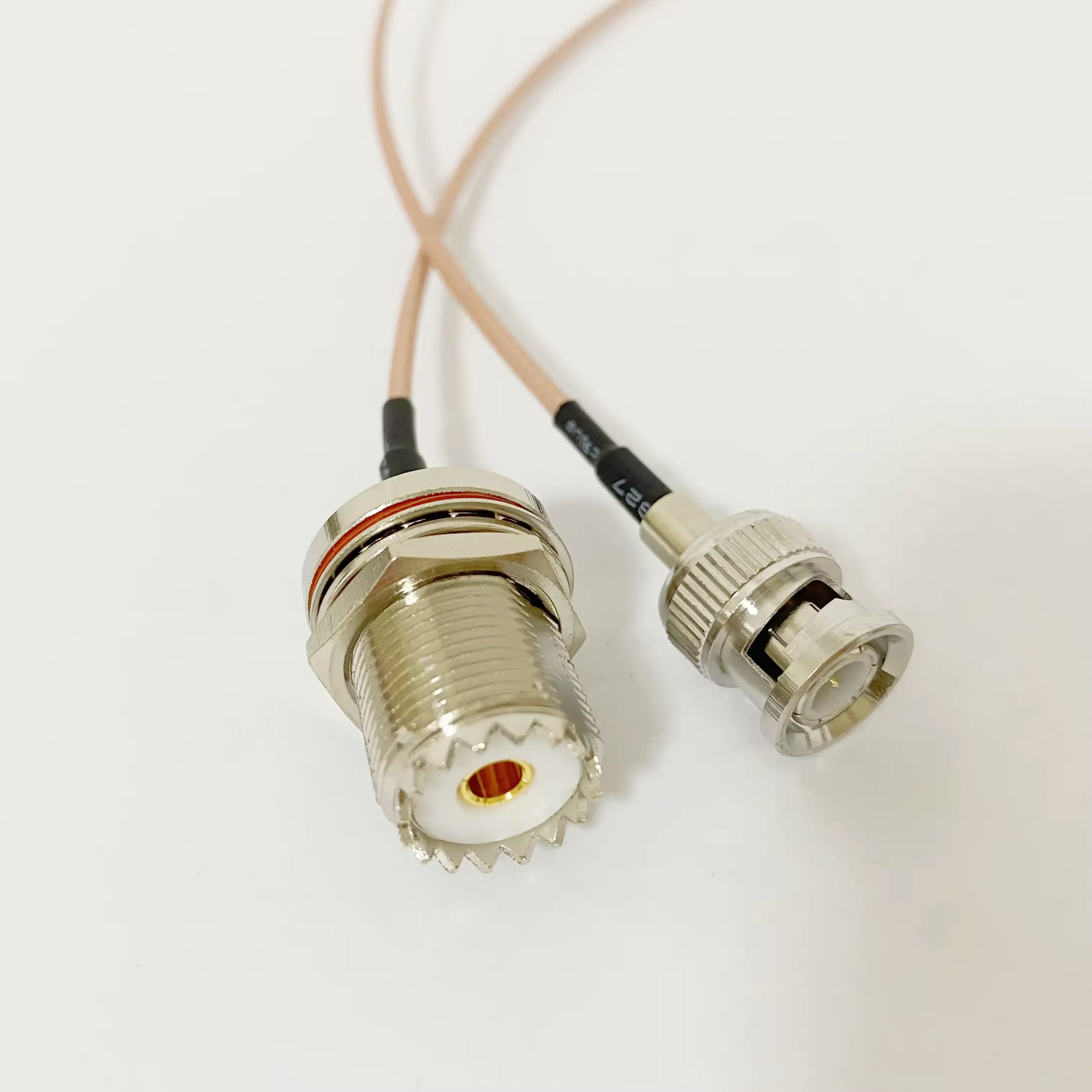 Nhà máy cung cấp rg316 Coax 50 ohm với BNC Nam cắm để UHF so239 khung gầm nữ vách ngăn Bảng điều khiển gắn cáp lắp ráp