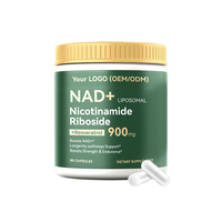 LIFEWORTH OEM Liposomal Nicotinamide Riboside 900mg NAD + Supplément Quercétine Resvératrol Gestion de l'énergie pour Adultes Hommes Femmes