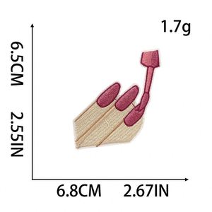 Iron on Embroidery Black pink Color Diamond <b>Balloon</b> love Xoxo butterfly Sunglass Lip Patch for Clothes Hat Bag - Product Image 6