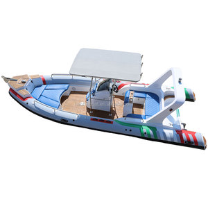 Haohai yate de lujo 19ft barco fuera de borda de fibra de vidrio 4,2 M-7,6 m consola central barco de pesca con casco de fibra de carbono de China - Product Image 5