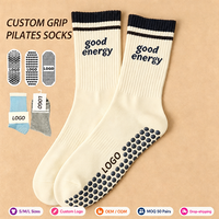 Yoga-Grip-Socken Rutschfeste Anti-Rutsch-Pilates-Socken mit Eigenem Logo Nahtlos für Frauen Barre