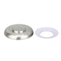SUS 304 Babybord voor babyvoeding, metalen borden met verwijderbare siliconen hoes voor kinderen