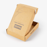 Cajas de Cartón Corrugado Ecológicas, Recicladas, con Logotipo Personalizado en Relieve, Color Kraft Marrón A9, Tipo E-flute, con Cierre Magnético
