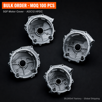 Cache-moteur de générateur 5GF en fonte d'aluminium ADC12, usiné CNC de précision, pour groupe électrogène 5KW 6.5KW, commande en gros, fourniture OEM