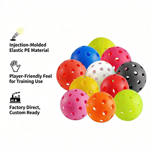 Palline da Pickleball in TPE Elastico Bestseller, 26-40 Fori, per Interni ed Esterni, Morbide al Tatto, Prezzo di Fabbrica, Logo Personalizzato, MOQ Basso - Product Image 5