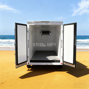 Camion de nourriture réfrigéré en fibre de verre, accessoires de voyage pour magasin mobile 2025, remorque à crème glacée - Product Image 1