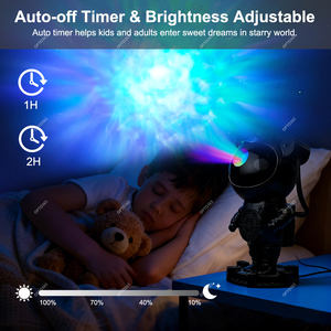 Projecteur d'étoiles de l'univers noir, projecteur de galaxie astronaute, haut-parleur musical, lumières de nébuleuse et de nuages pour chambre à coucher, salle de jeux, veilleuse - Product Image 4