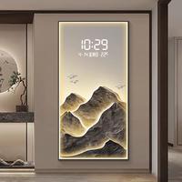 Horloge murale numérique LED moderne de luxe 50x100cm, décoration murale, peinture murale, décoration intérieure, dropshipping
