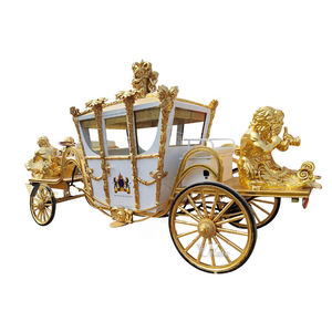 Calèche royale classique blanche de luxe pour le tourisme / Voiture de mariage électrique unique et personnalisée / Voiture électrique classique élégante et royale - Product Image 2
