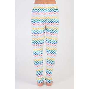 Pijamas de Mujer con Estampado de Corazones, Transpirables y Cómodas, Cintura Elástica, Sin Mangas, para el Hogar, Invierno - Product Image 1