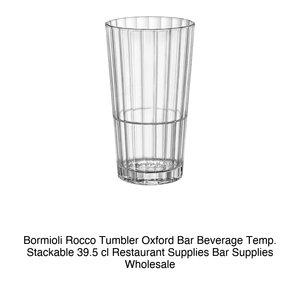 Vaso de Bar Oxford para Bebidas, 39.5 cl, Altura 14.3 cm, Diámetro 8.2 cm, Temp. Impresionante. Bormioli Rocco - Product Image 2