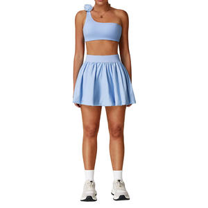 Conjunto Deportivo de Yoga Disko, Ajuste Ceñido, Secado Rápido, Transpirable, Elástico en Cuatro Direcciones, Color Sólido, Ropa Deportiva para Mujer TZ9224 - Product Image 2