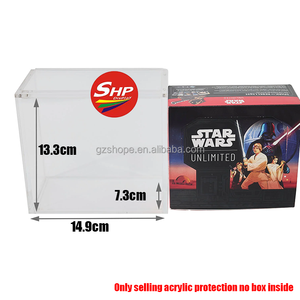 Scatola Protettiva in Acrilico Personalizzabile con Logo per <span class=keywords><strong>Star</strong></span> <span class=keywords><strong>Wars</strong></span> Unlimited - Rebel Fire Booster Box, Coperchio con Forte Magnete - Product Image 3