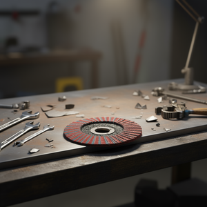 Disque à lamelles plat en céramique zirconium bleu TTAKE 115x22 mm avec support en fibre pour le ponçage - Product Image 3