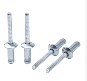 1/4 \ "X 12.5mm Dôme Tête Pop Aveugle Rivets En Acier Au Carbone Structural Hemlock Hem Fix Zinc Plaqué 6.4 <span class=keywords><strong>Orlock</strong></span> Rivets pour Industriel - Product Image 1