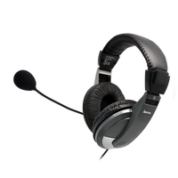 Casque filaire supra-auriculaire avec microphone, contrôle du volume intégré, double prise audio 3,5 mm, suppression du bruit ENC, étanche IPX7, cordon de 2 m pour