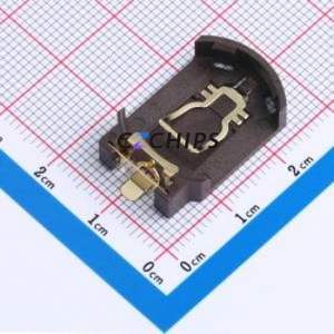 BS-0801-SA-2C Button & Strip Battery Connector SMD Connector Battery Holder CR2032 Phosphor Bronze Tin - Product Image 1