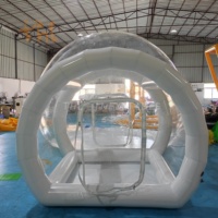 Tente à bulles gonflable transparente, dôme igloo, tente en PVC transparente, maison à bulles gonflable à louer