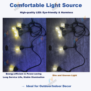 Luci a Stringa LED Personalizzabili, Impermeabili IP65, Luci Infrangibili per Matrimoni e Caffè - Product Image 4