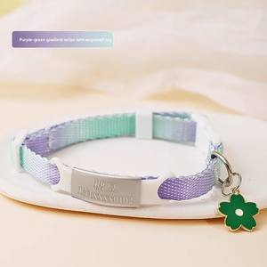 <span class=keywords><strong>Collier</strong></span> de marche pour chien et <span class=keywords><strong>chat</strong></span> en fer réglable avec logo <span class=keywords><strong>personnalisé</strong></span> de luxe en gros, couleur dégradée, fabricant OEM de <span class=keywords><strong>collier</strong></span> pour chien - Product Image 2